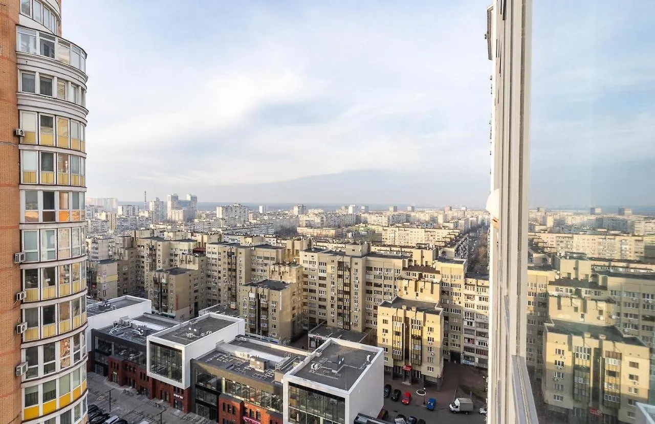 Luxury Apartments Smartplaza Obolon Metro Minskai 키예프 우크라이나